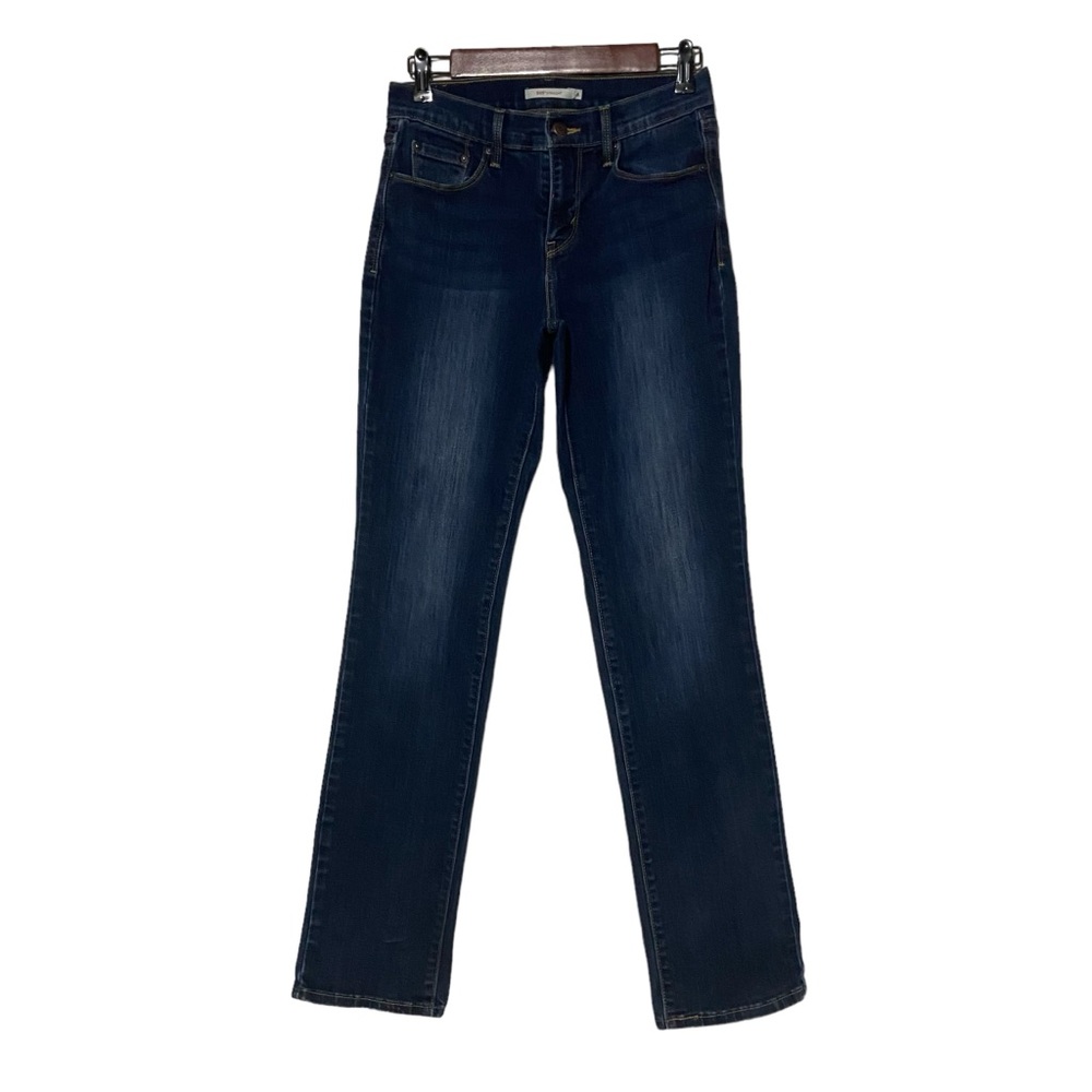 Levi’s 505 Straight Leg Women’s Dark Wash Jeans Blue Size 4